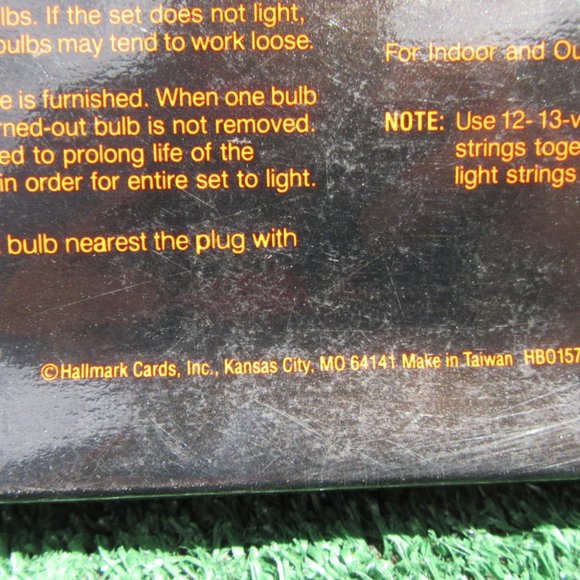 2 Sets of Hallmark Ghost Halloween Boo Bazaar Blinkers String Lights Plastic - Picture 4 of 8